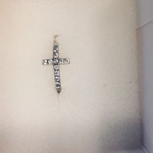 Stella & Dot Sterling Silver Cross Ring